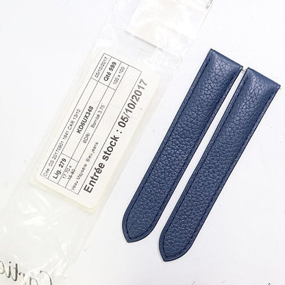 Cartier Leather Strap Blue Color 18 Watch