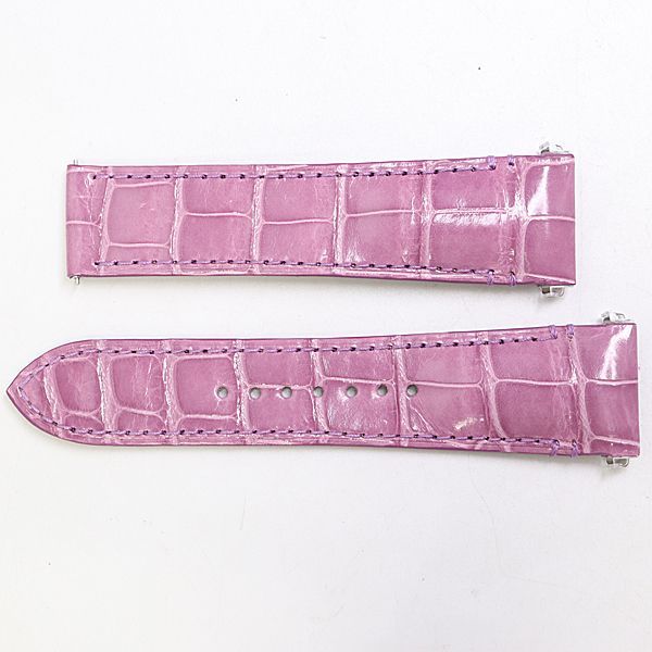 Cartier Santos LM Leather Strap Purple Color 21 Watch — view 2