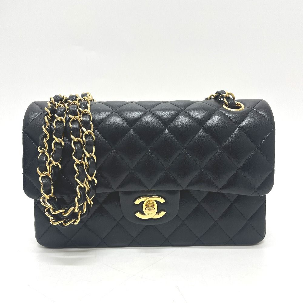 Chanel Shoulder Bag Quilted 23 Lambskin Black