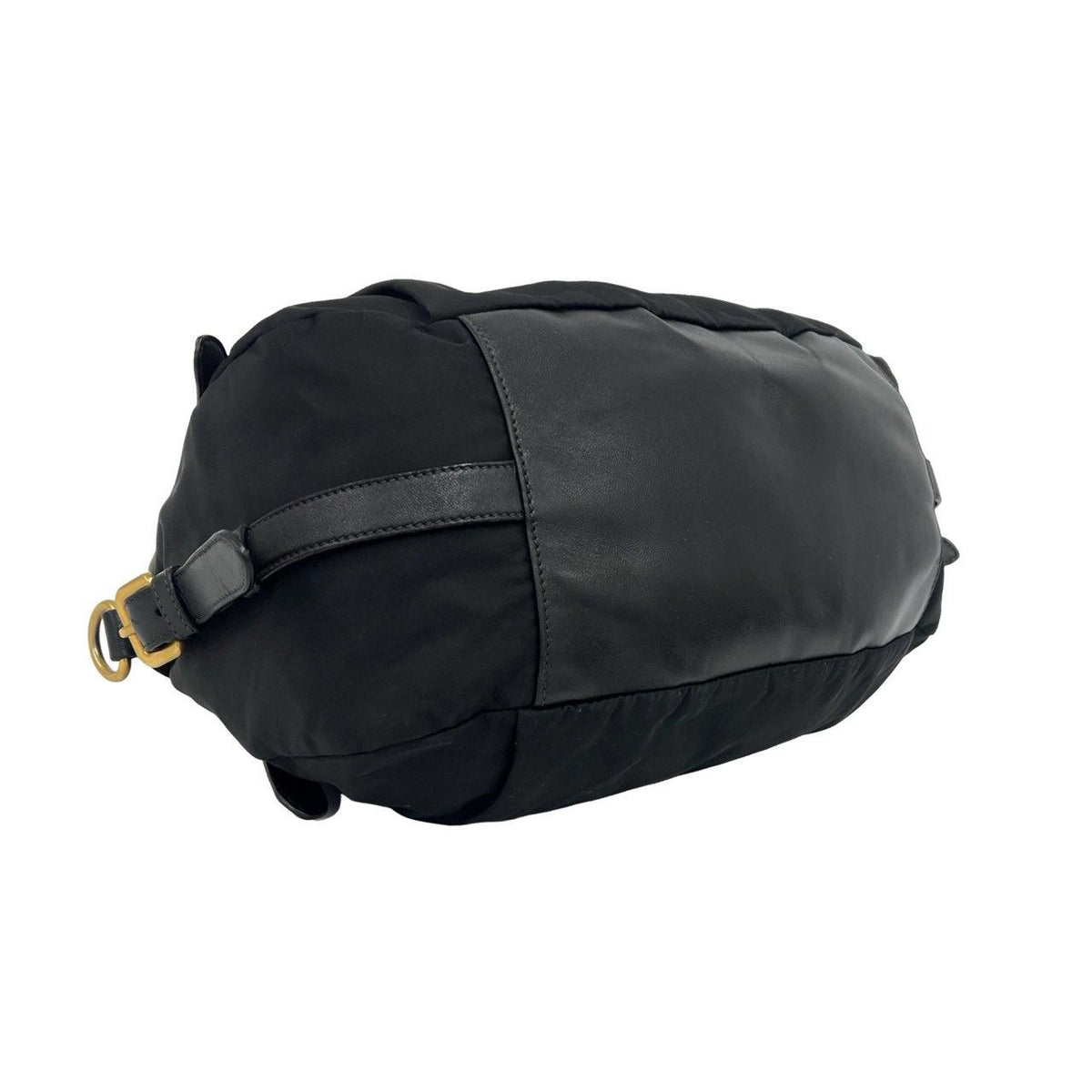 Prada Includes Card Logo Nylon Leather 2-Way Shoulder Bag Mini Tote Black — view 7