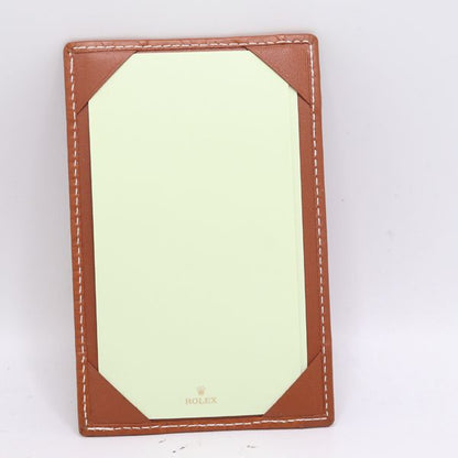 Rolex Card Case Memo Pad Brown Color — view 3