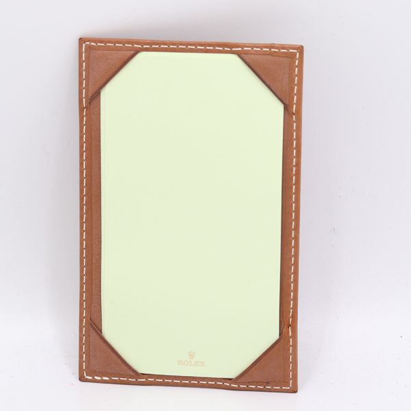 Rolex Card Case Memo Pad Brown Color — view 3