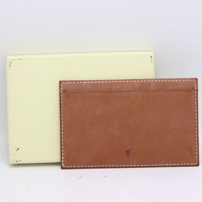 Rolex Card Case Memo Pad Brown Color