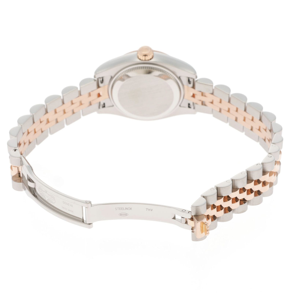 Rolex Datejust 26 Watch Stainless Steel 18k Pink Gold Diamond Silver Jubilee — view 5