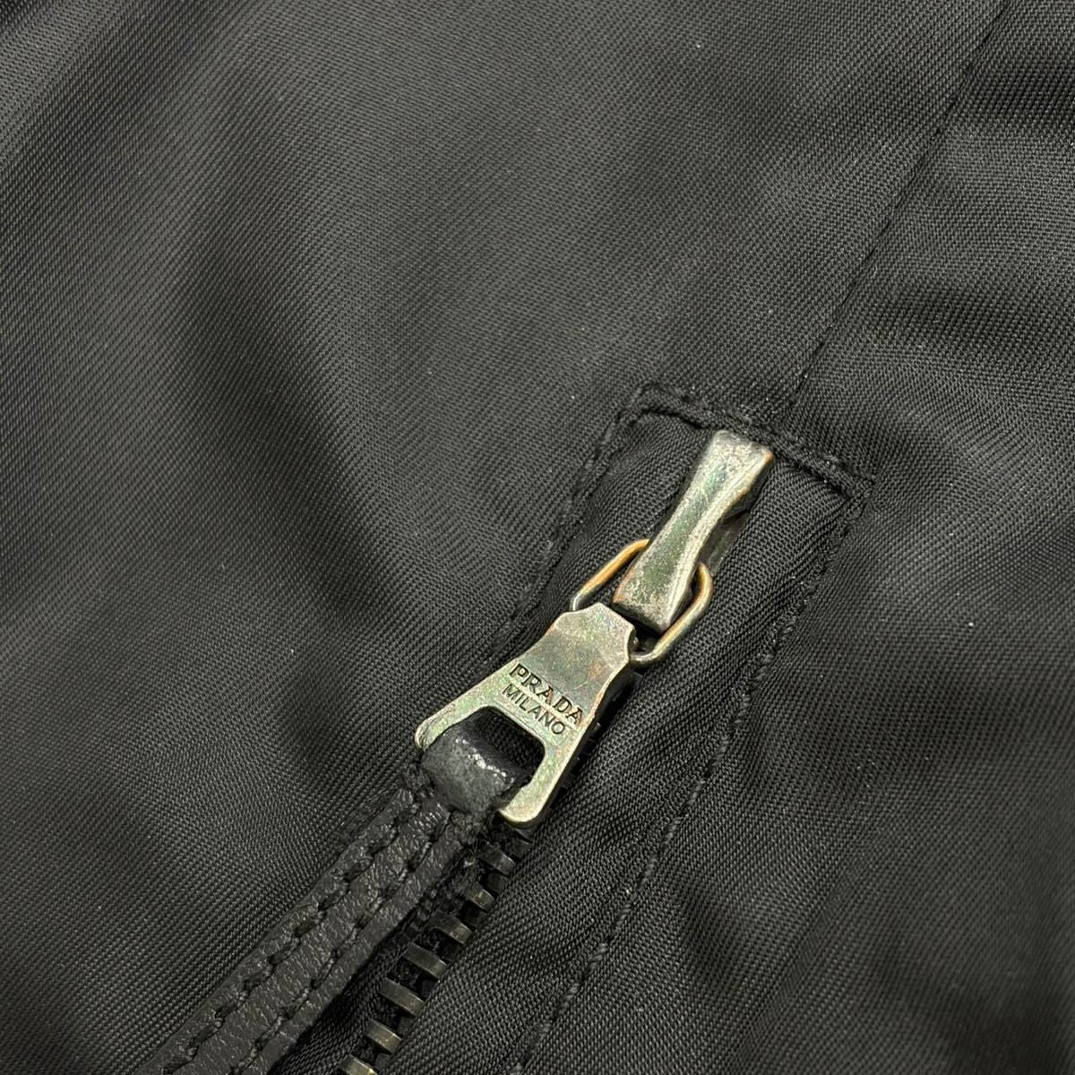 Prada Zip Pocket Nylon Mini Skirt Black 42 — view 7
