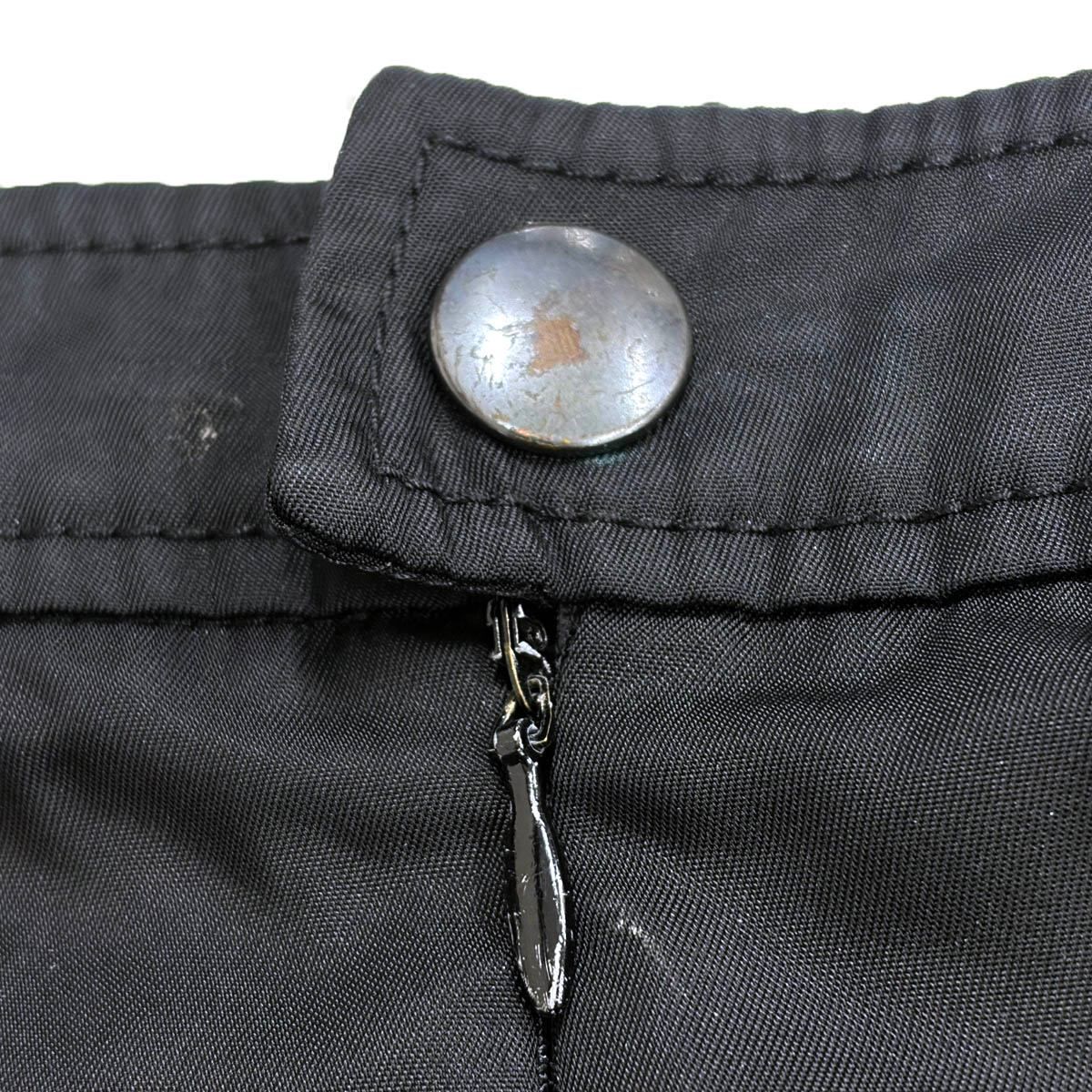 Prada Zip Pocket Nylon Mini Skirt Black 42 — view 5