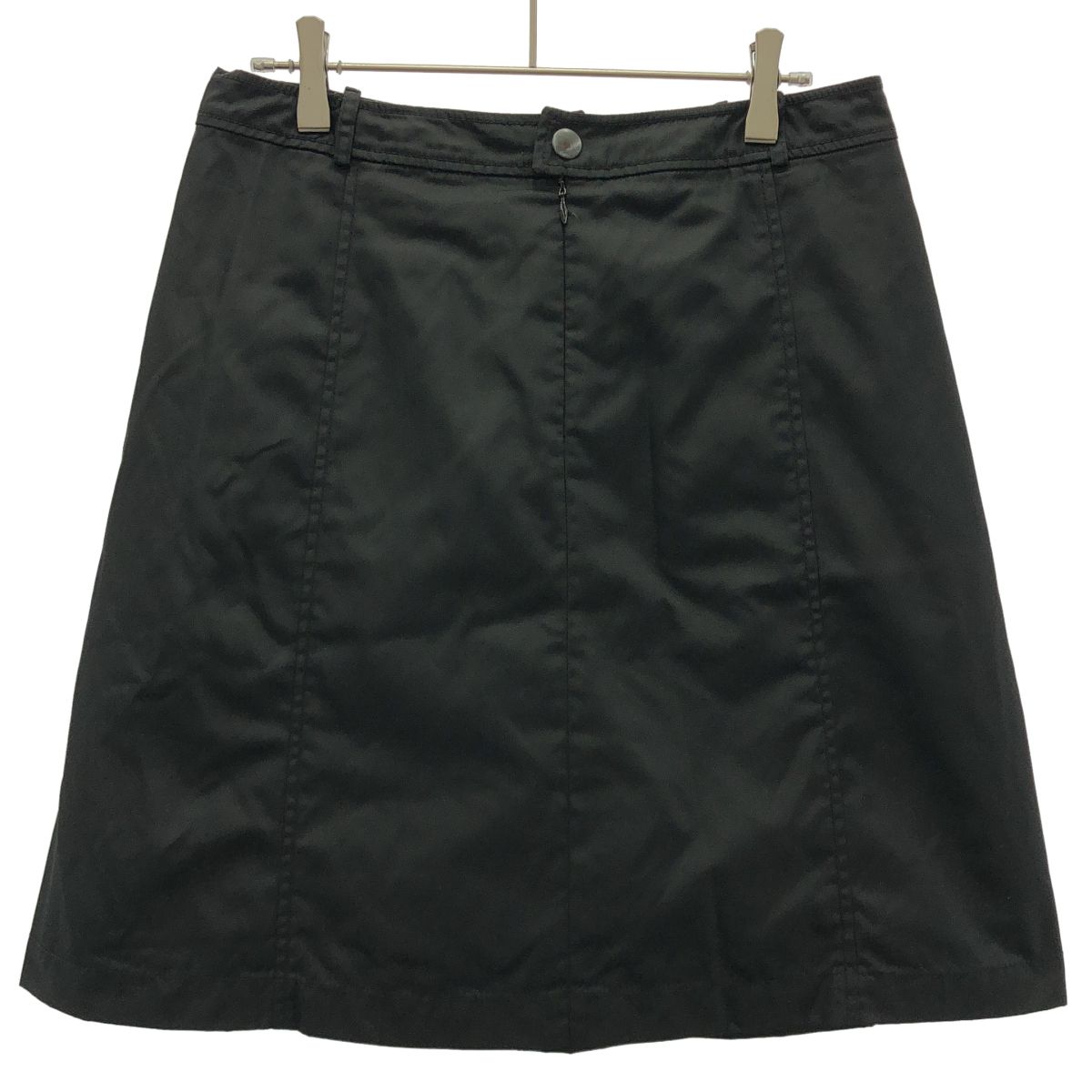Prada Zip Pocket Nylon Mini Skirt Black 42 — view 2