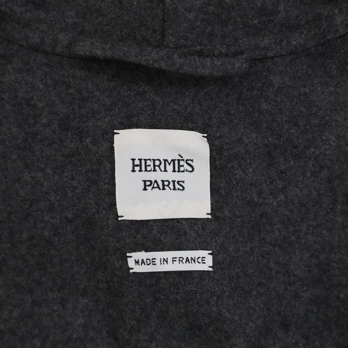 Hermes Cashmere Coat Gray 34 — view 3