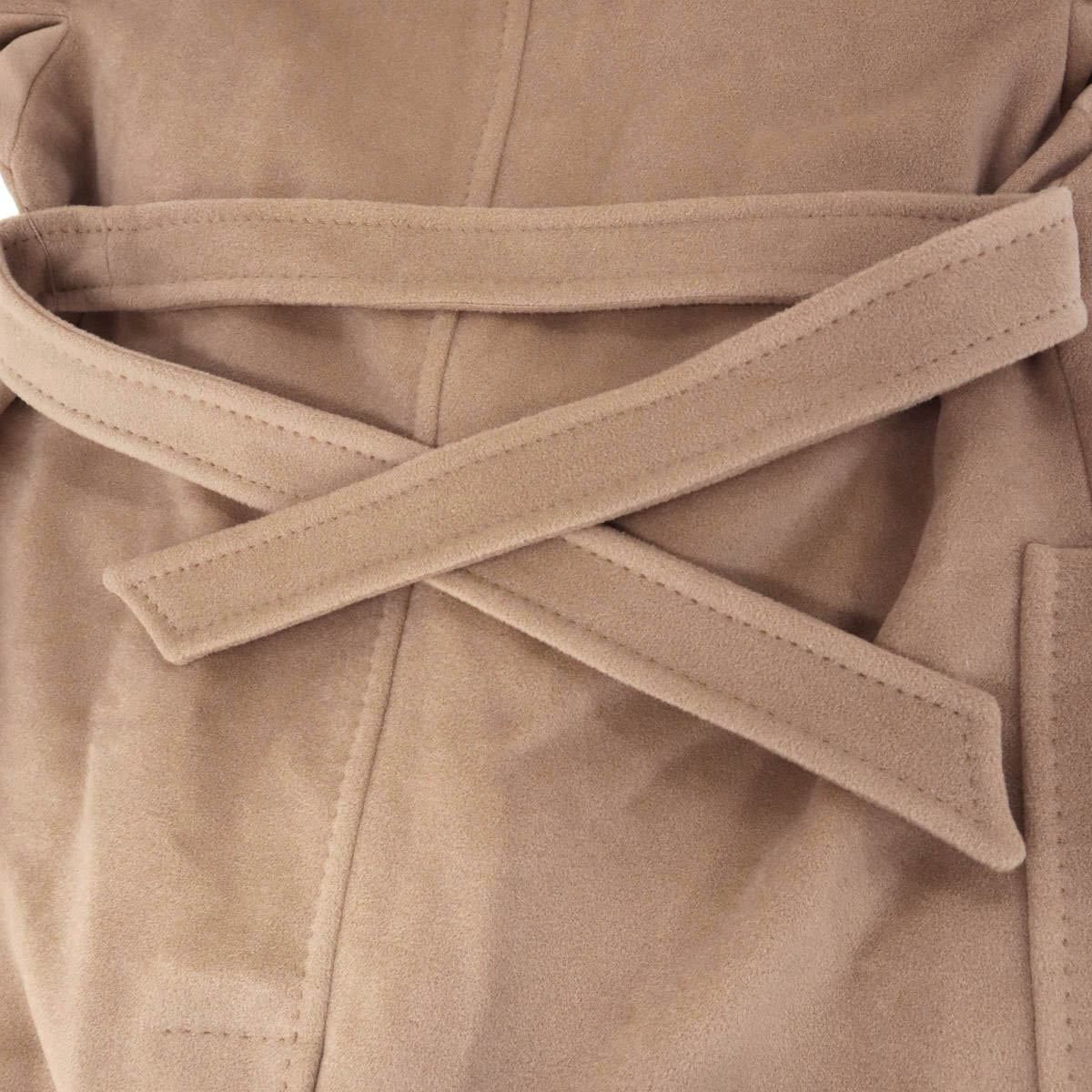 Max Mara Wool Cashmere Belted Coat Camel Brown 34 — view 7