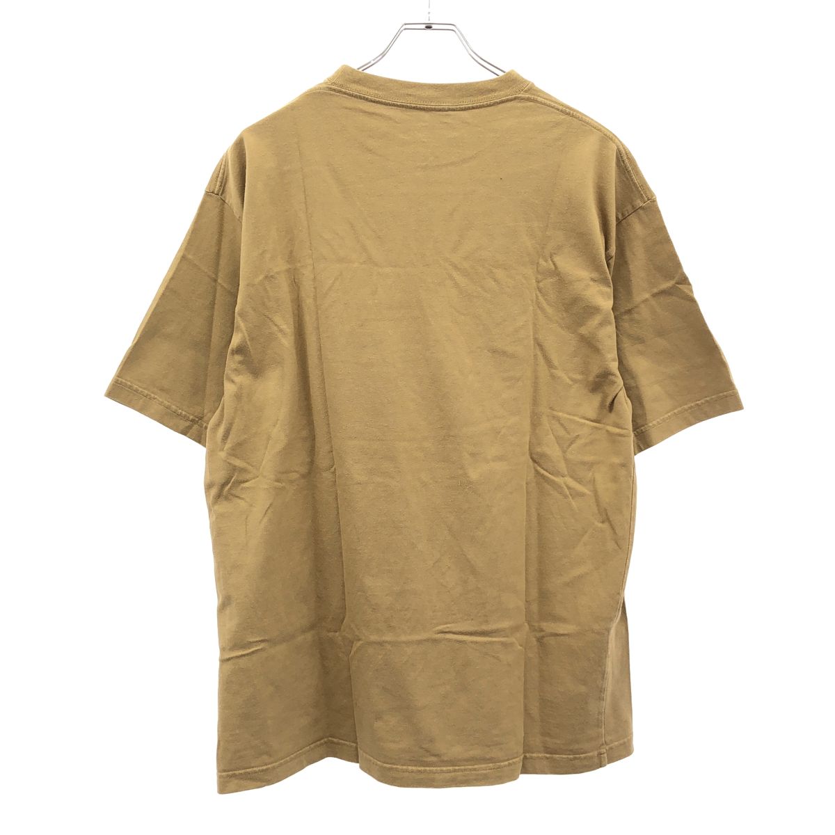 Balenciaga Logo Print T-Shirt Camel Brown XS — view 2