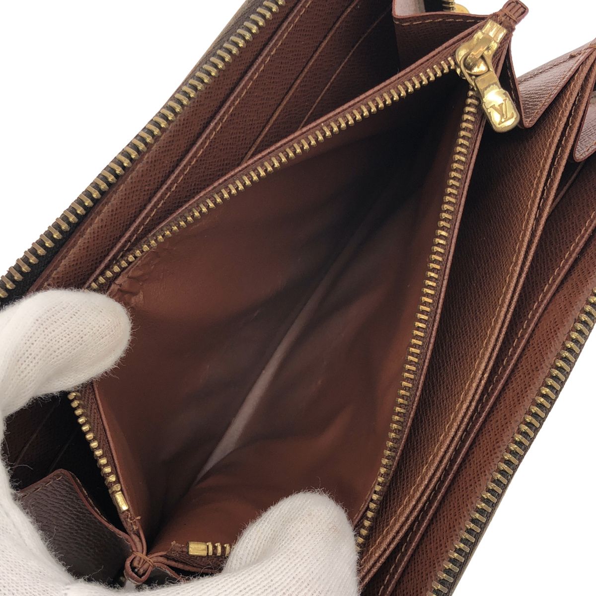 Louis Vuitton Monogram Zippy Wallet Brown — view 5