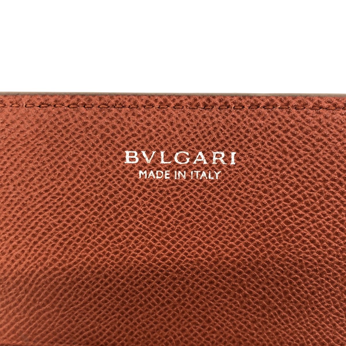 Bvlgari Leather Card Case Greige — view 3
