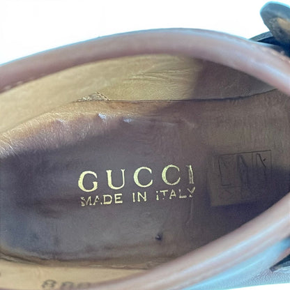 Gucci Short Boots Horsebit Moccasins Dark Brown Leather — view 5
