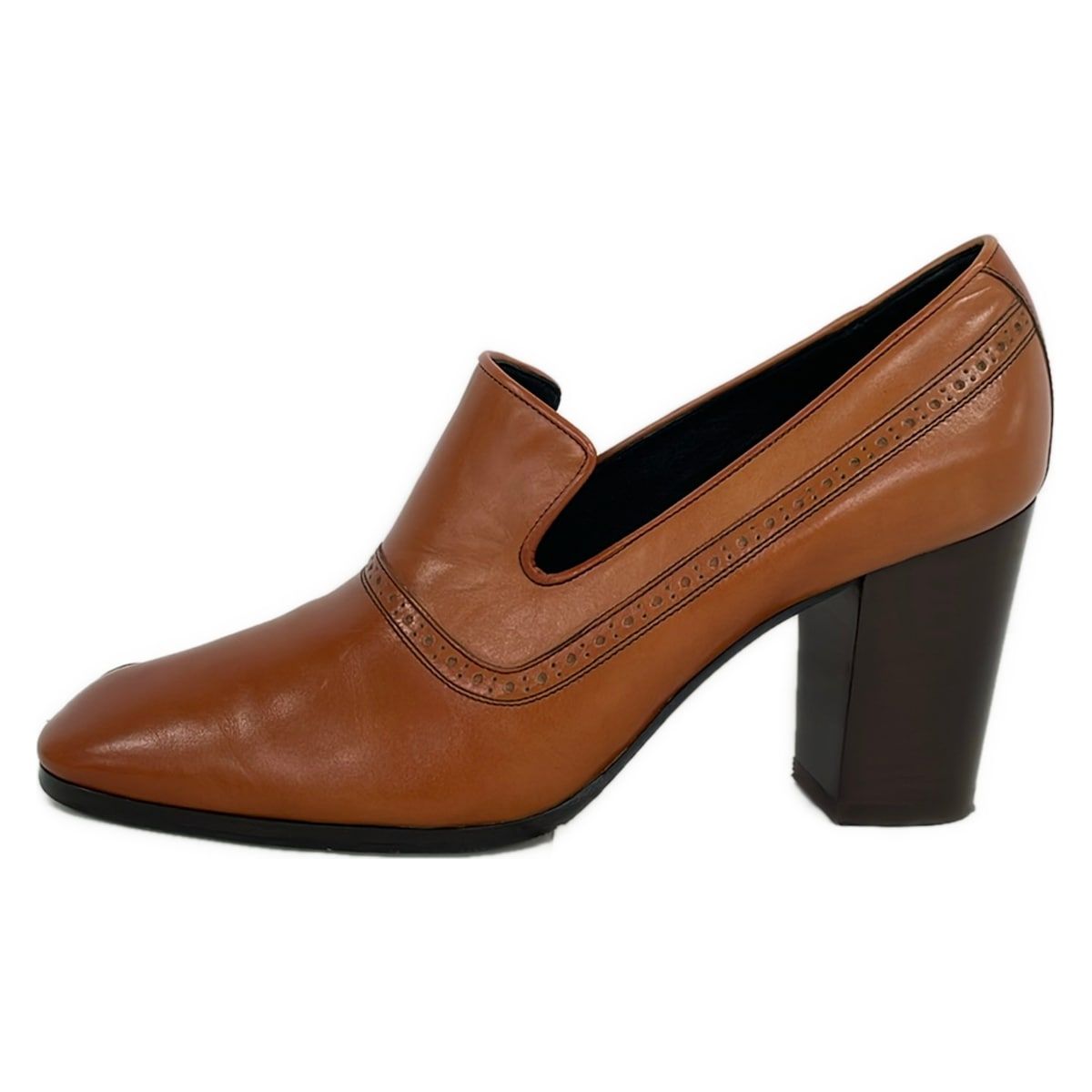 Celine Pumps Light Brown Peep Toe Phoebe Philo Era Leather Heels