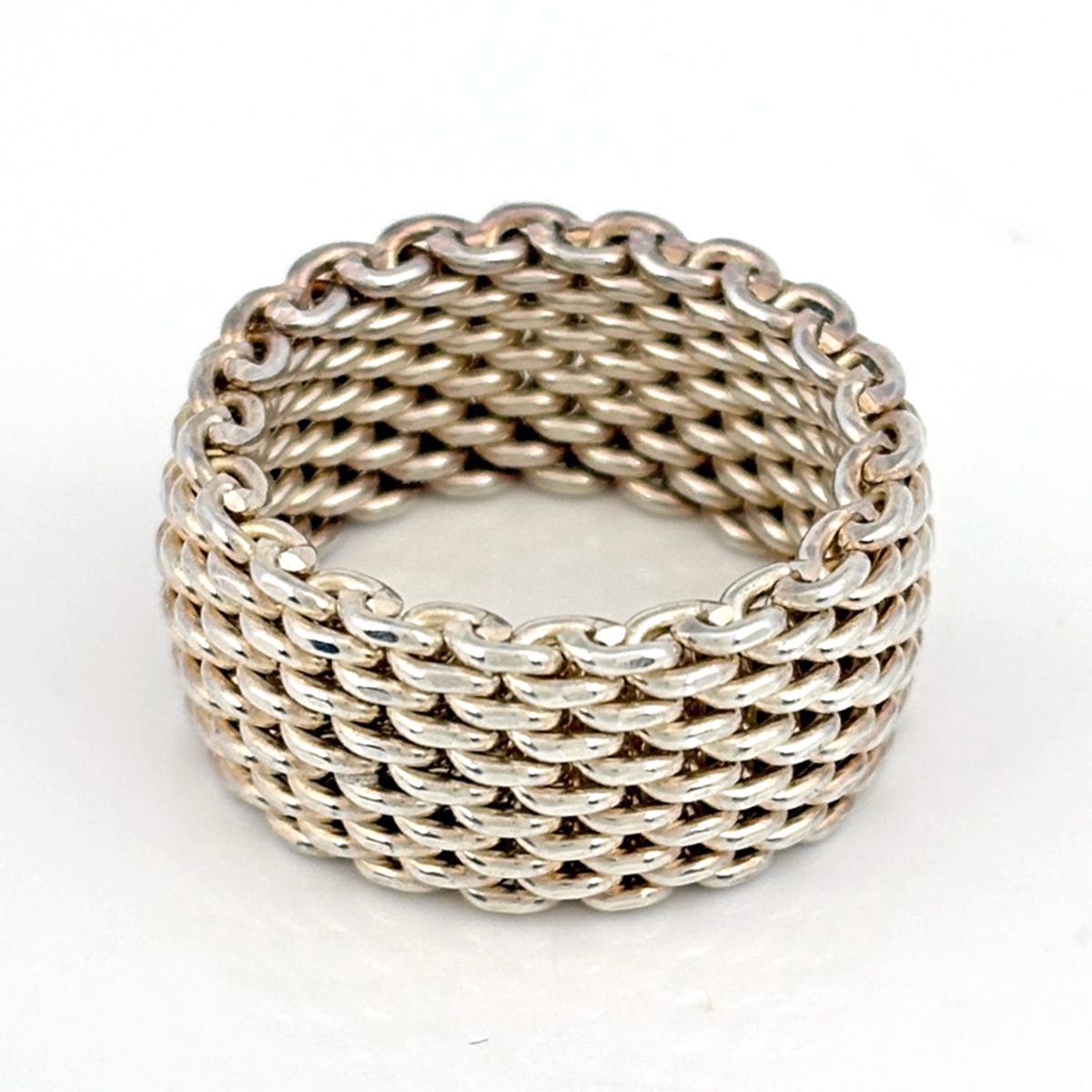 Tiffany & Co Ring Somerset Mesh 925 Sterling Silver — view 4