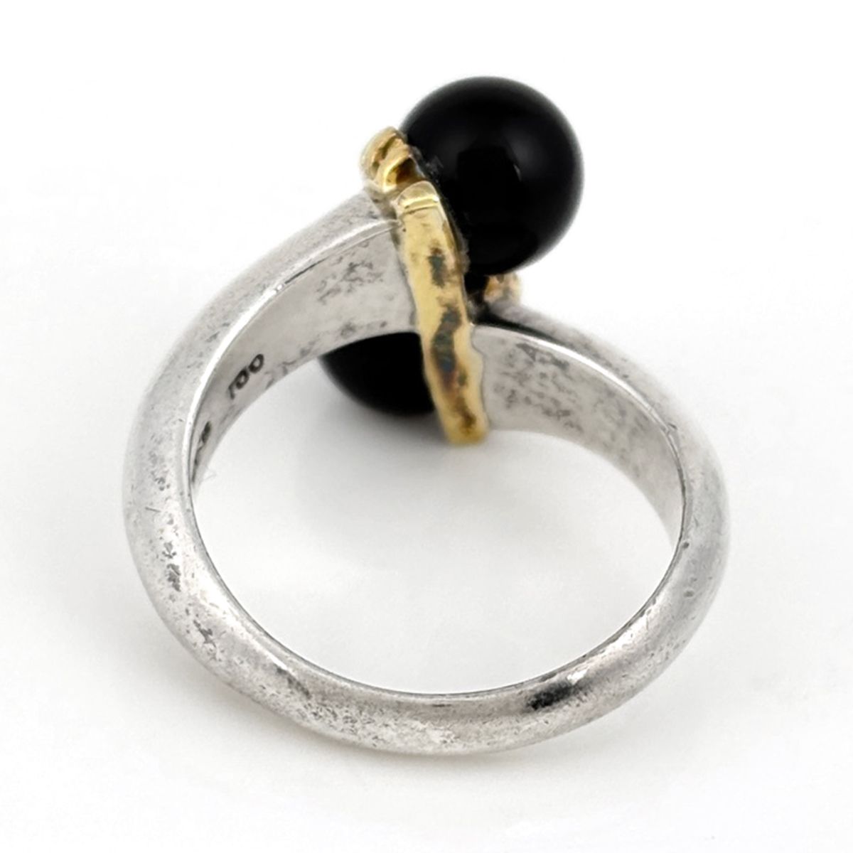 Tiffany & Co Ring 18k Silver Onyx Black — view 4