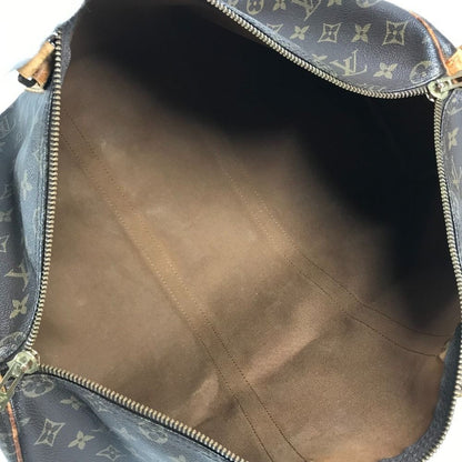 Louis Vuitton Boston Bag Keepall Bandouliere 50 Monogram Canvas Brown — view 5