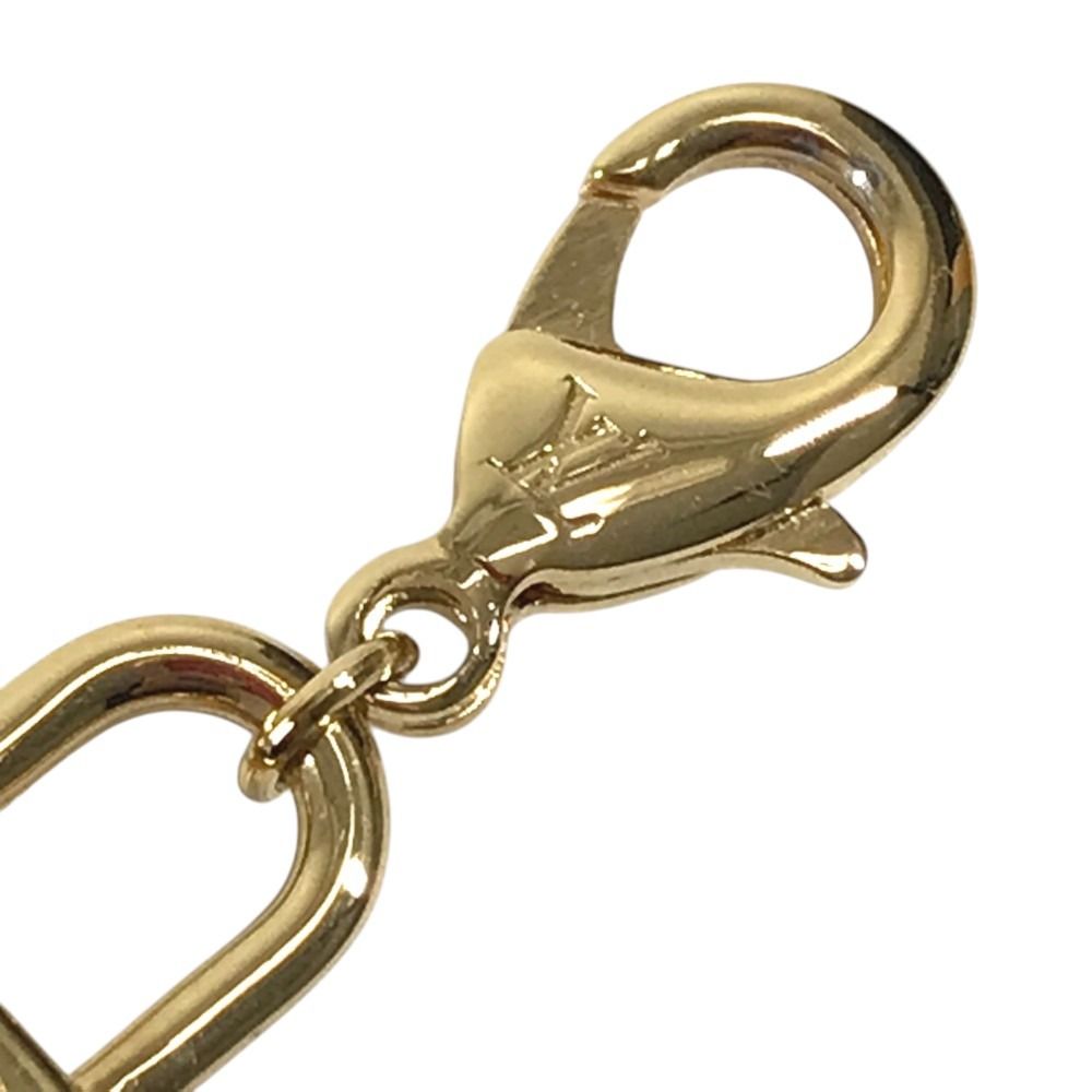 Louis Vuitton Charm LV Logo Padlock Metal Gold Keychain — view 7