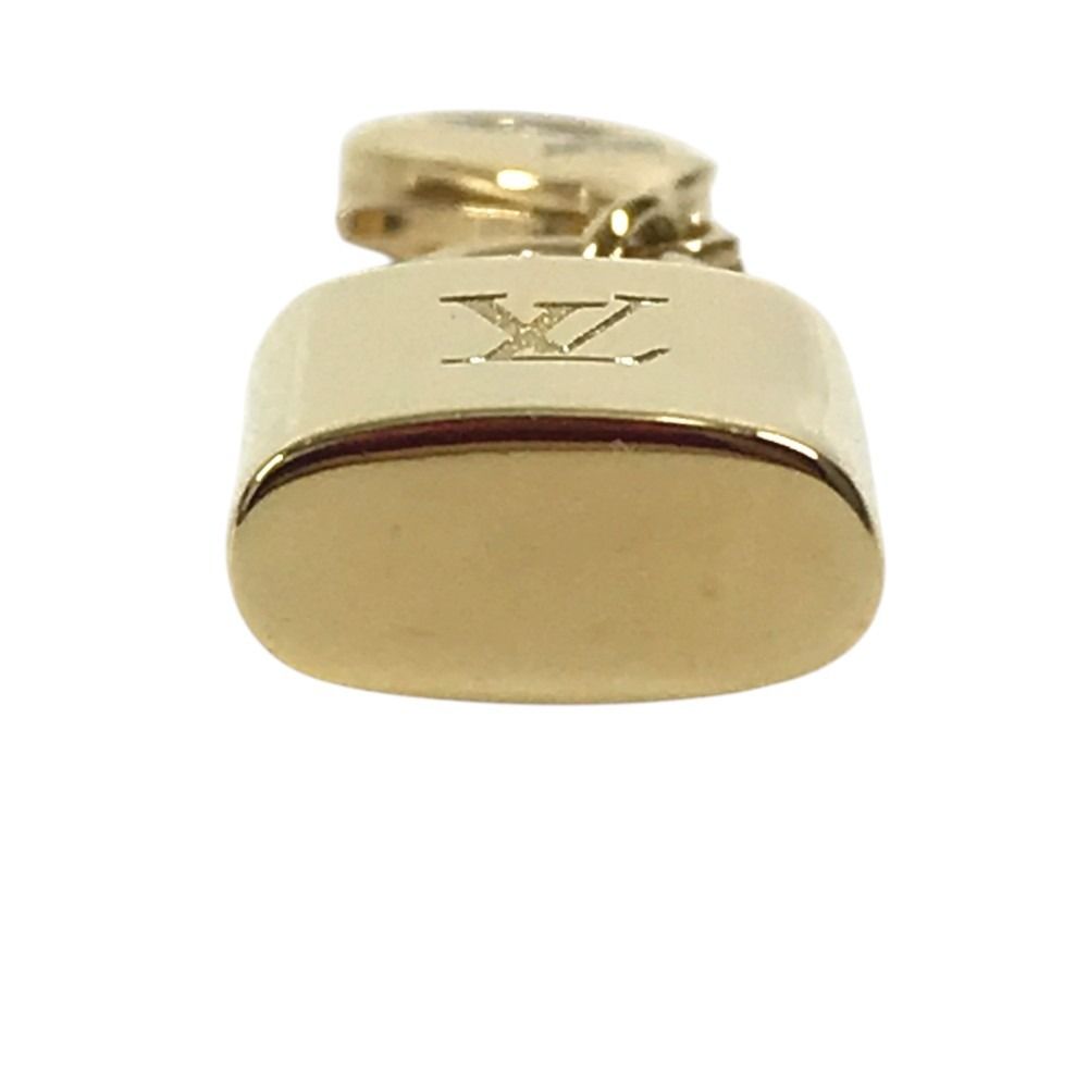 Louis Vuitton Charm LV Logo Padlock Metal Gold Keychain — view 5