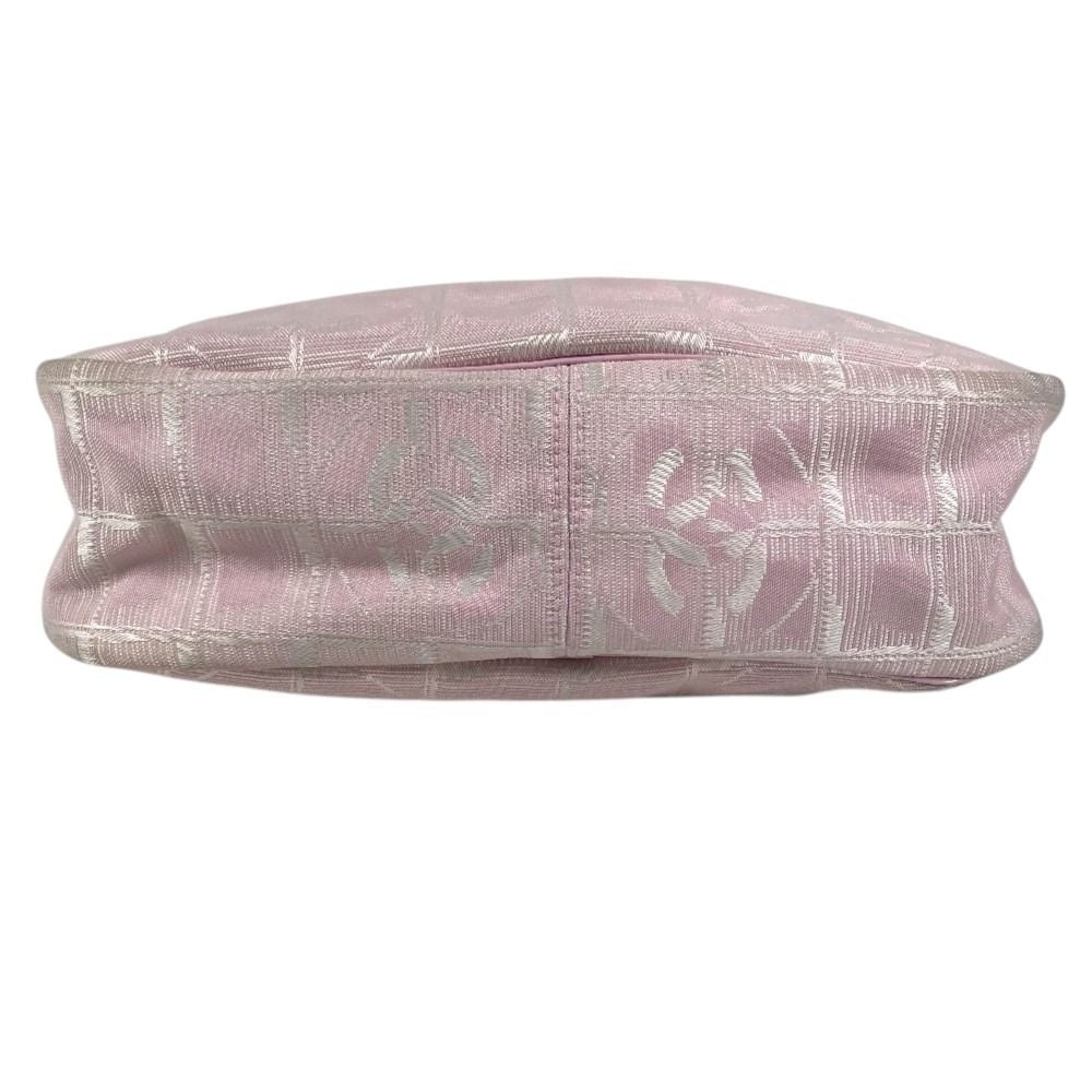 Chanel Shoulder Bag CC Logo New Travel Line Pink — view 5