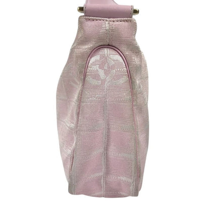 Chanel Shoulder Bag CC Logo New Travel Line Pink — view 3