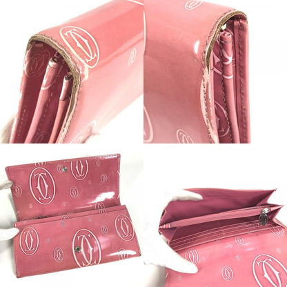 Cartier Wallet Happy Birthday Logo Leather Pink — view 8