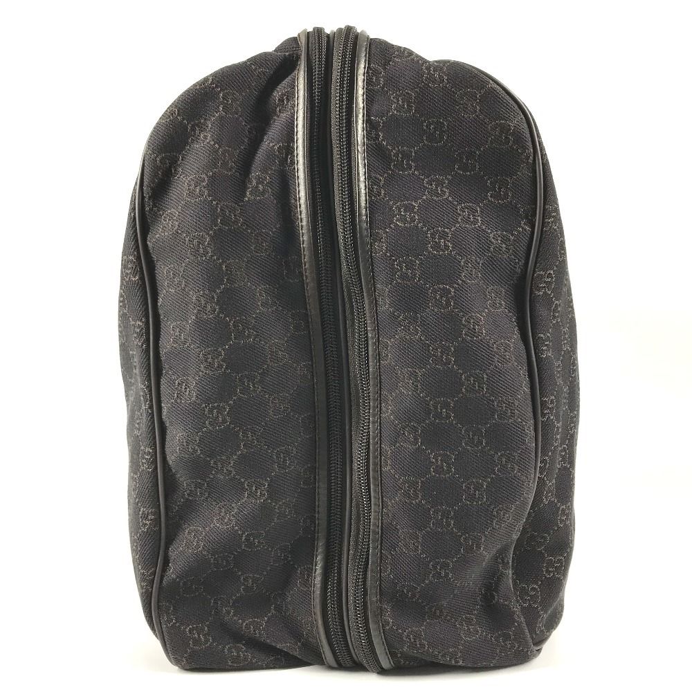 Gucci Boston Bag GG Logo Canvas Leather Brown — view 3