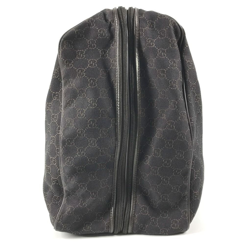 Gucci Boston Bag GG Logo Canvas Leather Brown — view 4