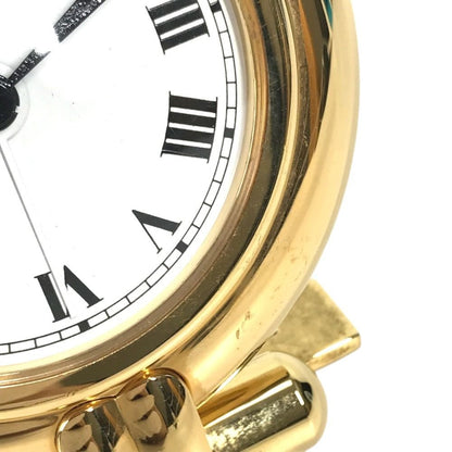 Cartier Table Clock Colisee Logo Watch Travel Gold Plated — view 7
