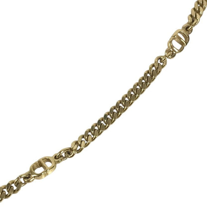 Dior Necklace Long CD Logo Vintage Metal Gold — view 5