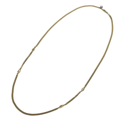 Dior Necklace Long CD Logo Vintage Metal Gold — view 2