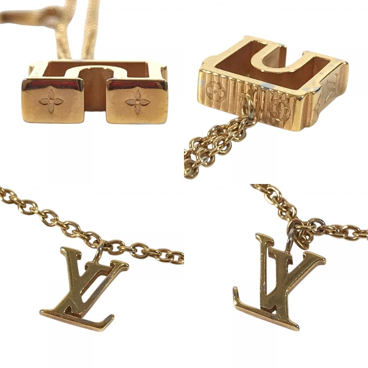 Louis Vuitton Necklace LV&paris Arc de Triomphe Metal Gold — view 7