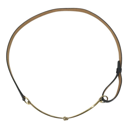 Gucci Belt Logo Horsebit Thin Leather Black — view 4