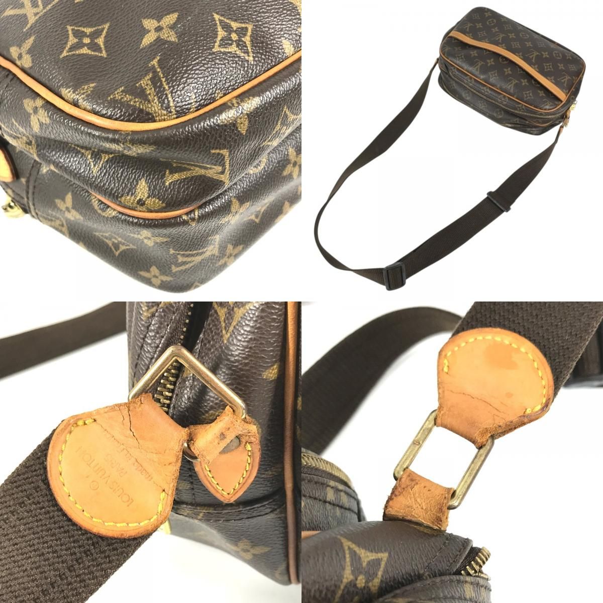 Louis Vuitton Shoulder Bag Reporter PM Monogram Canvas Brown — view 7