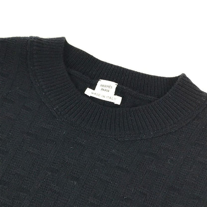 Hermes Dress H Logo Wool Black — view 4