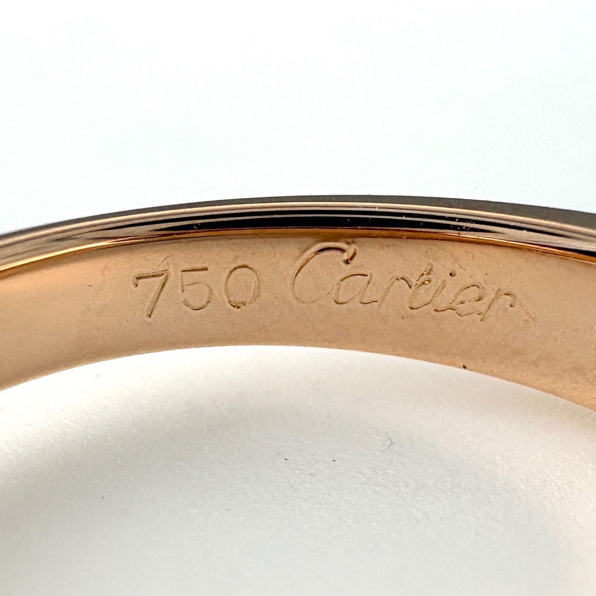 Cartier Triandle Pink Gold Ring Melee Diamond — view 7