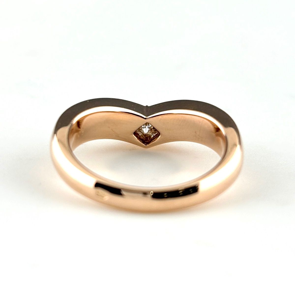 Cartier Triandle Pink Gold Ring Melee Diamond — view 5
