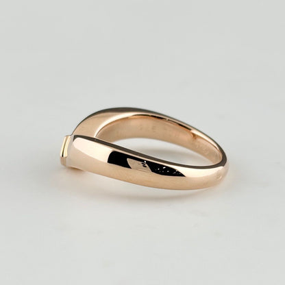 Cartier Triandle Pink Gold Ring Melee Diamond — view 4