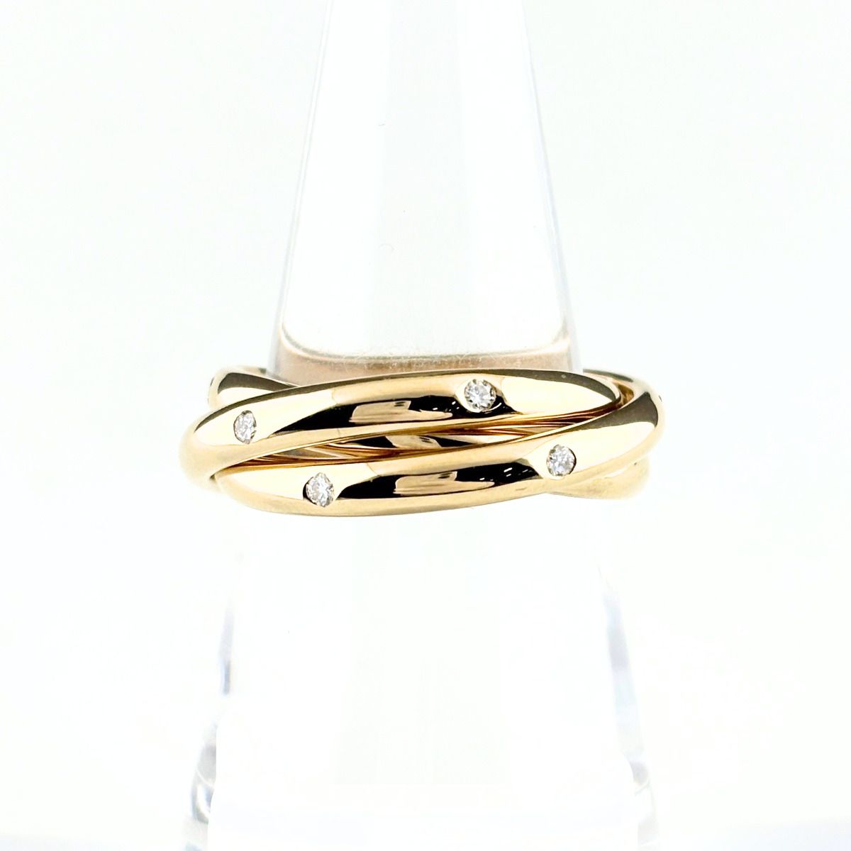 Cartier Constellation Yellow Gold Ring Melee Diamond