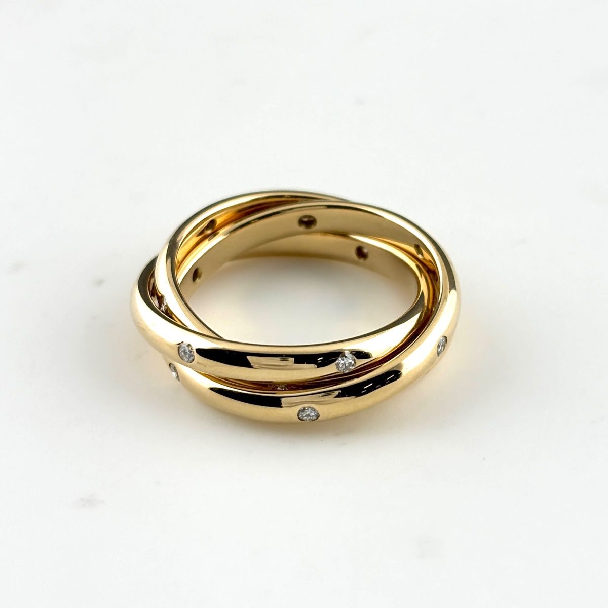 Cartier Constellation Yellow Gold Ring Melee Diamond — view 4