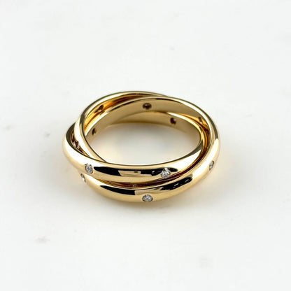 Cartier Constellation Yellow Gold Ring Melee Diamond — view 4