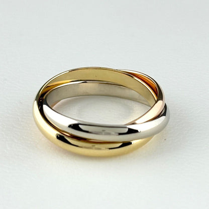 Cartier Trinity SM Yellow Gold Ring Three Color — view 2