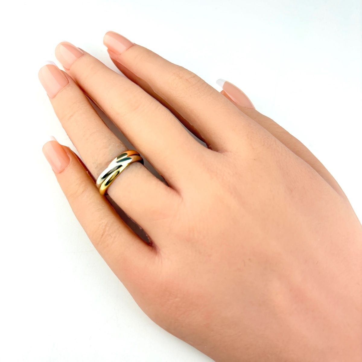 Cartier Trinity SM Yellow Gold Ring Three Color — view 4