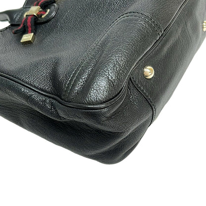 Gucci Handbag Princy Black Ribbon Internal Interlocking G Leather — view 6