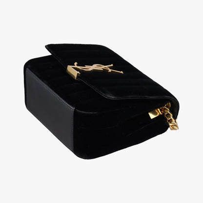 Saint Laurent Vicki Black Velour — view 4