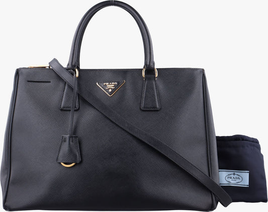 Prada Galleria Black Saffiano Leather