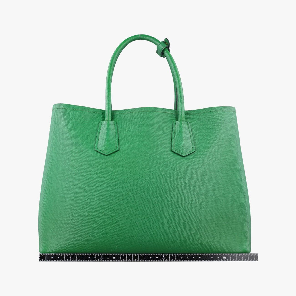 Prada Double Cuir Green Saffiano Leather 25 — view 2