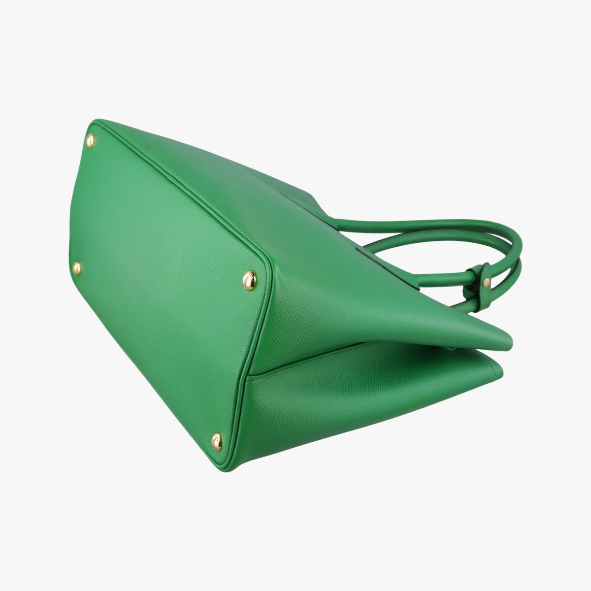 Prada Double Cuir Green Saffiano Leather 25 — view 6