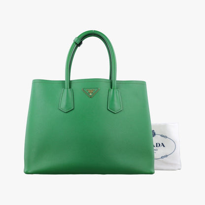 Prada Double Cuir Green Saffiano Leather 25