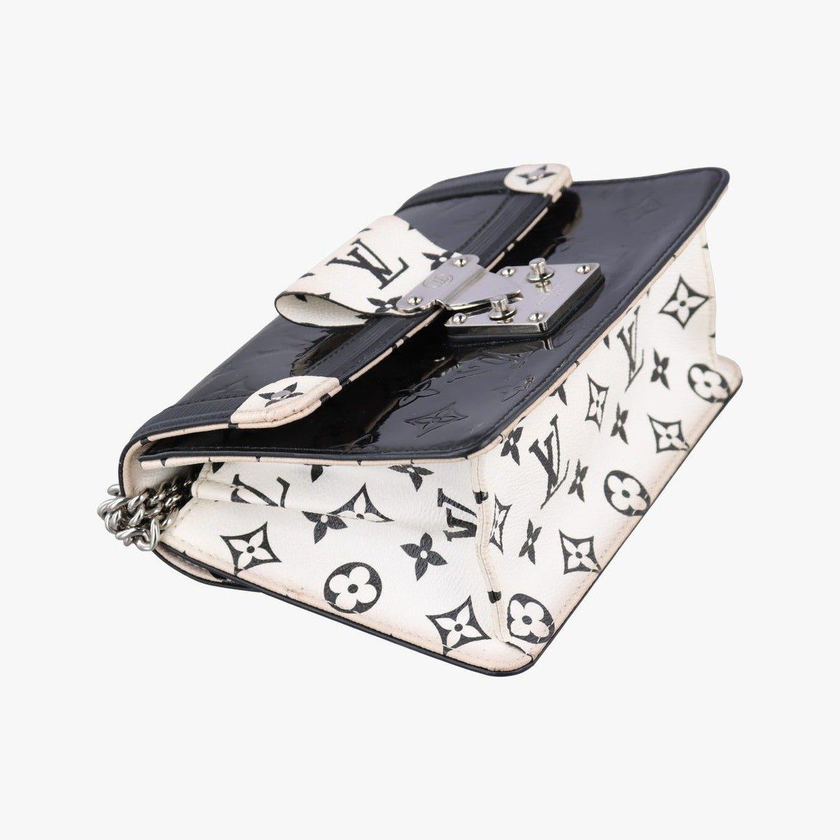 Louis Vuitton Winewood PM Noir White Monogram Canvas Vernis Epi — view 5